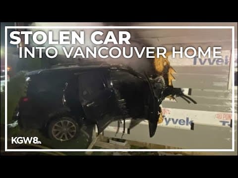Teens plow stolen car into Vancouver home, injuring child