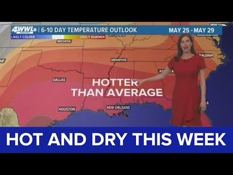New Orleans Weather: Hot and dry pattern this week