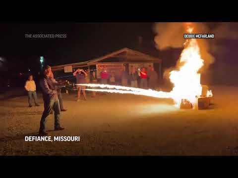 Video of Missouri governor candidate using flamethrower ignites a political firestorm
