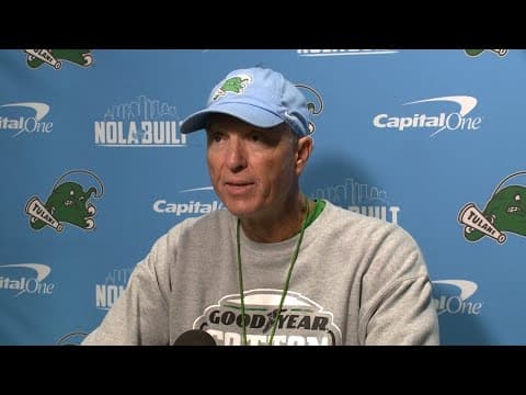 Coach Fritz says 7-1 Tulane has yet to play best football this season