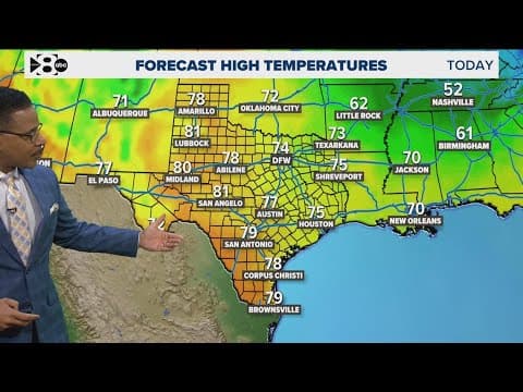 DFW Weather: Mild temperatures and calm weather in the forecast