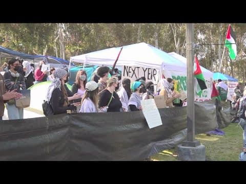UCSD students establish encampment