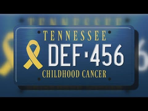 Family advocates for license plates to recognize childhood cancer