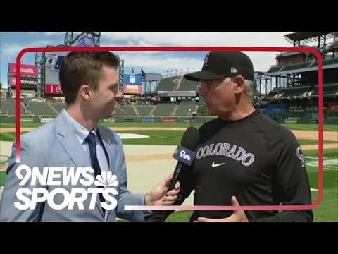 Rockies manager Bud Black stops by and speaks with 9NEWS' Scotty Gange