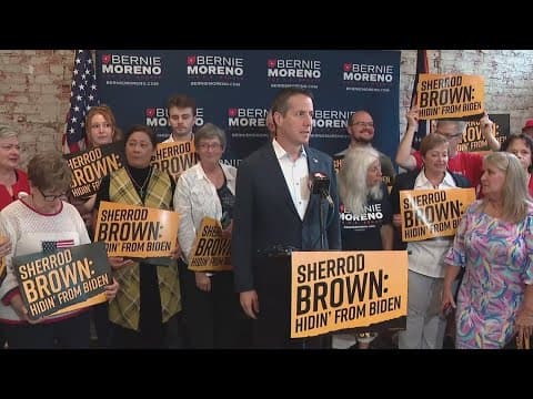 Bernie Moreno criticizes Sen. Sherrod Brown's stance on Biden staying in the race