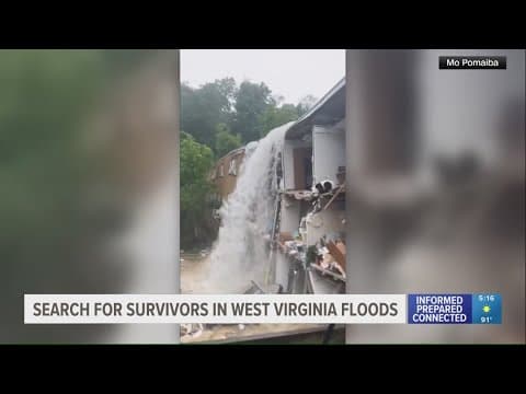 First responders searching for survivors in weekend West Virginia flooding