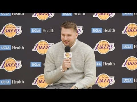Luka Doncic speaks on playing for Lakers at introductory press conference
