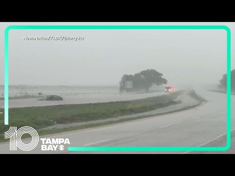 Severe storms cause flooding in Lubbock, Texas
