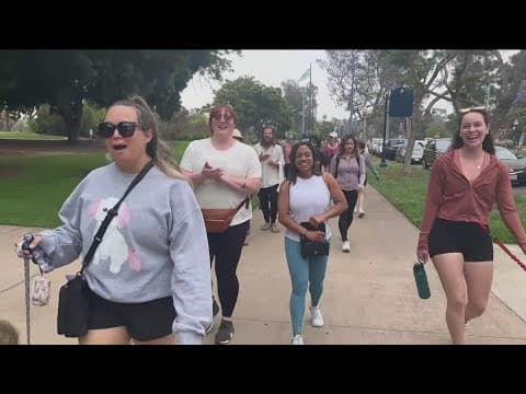 Can large groups people gather freely in San Diego without a paid permit?