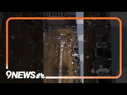 Drone footage shows impact of explosion at Denver retirement community