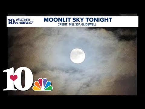 Moonlit sky in East Tennessee tonight