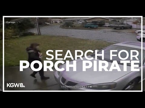 Portland police search for porch pirate in North Portland