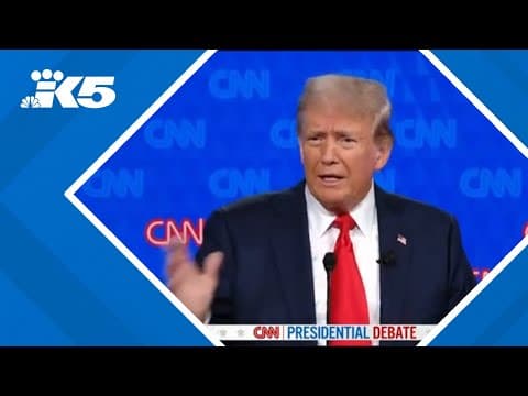 2024 presidential debate: Trump blames Biden for border crisis, crime