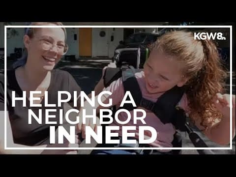 Neighbors help Southeast Portland family raise money for wheelchair van