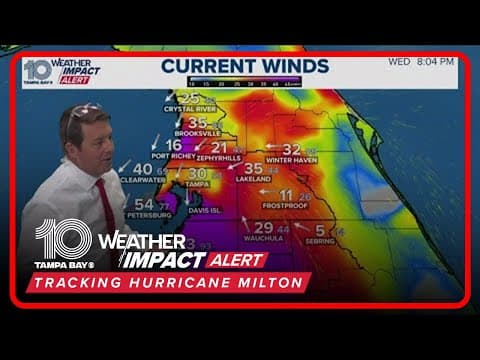 Hurricane Milton soon to make landfall near Sarasota County (8 p.m. Wednesday, Oct. 9)