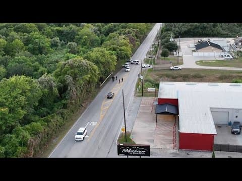 Drone 11: Law enforcement searching for escaped inmate in west Harris County