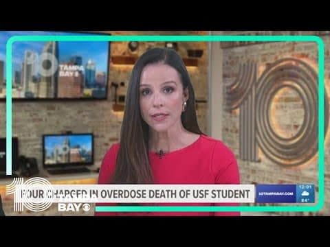 Four men charged in overdose of USF student