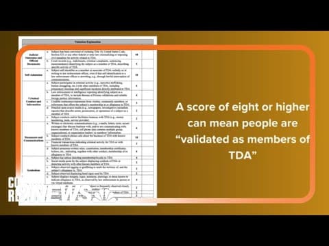 How officials determined whether Venezuelans had Tren de Aragua gang ties before deportation