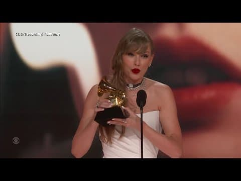 Taylor Swift breaks record at Grammy's