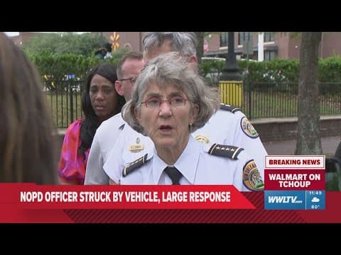 NOPD Chief gives details on NOPD officer struck by vehicle