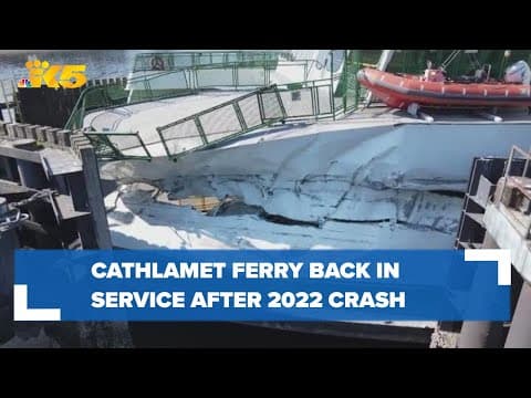 Ferry that crashed into Fauntleroy dock is back in service