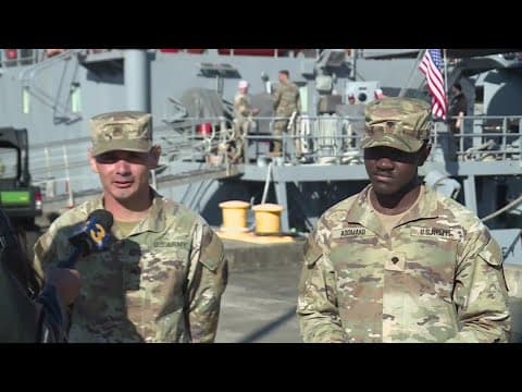 Virginia troops bringing aid to Gaza