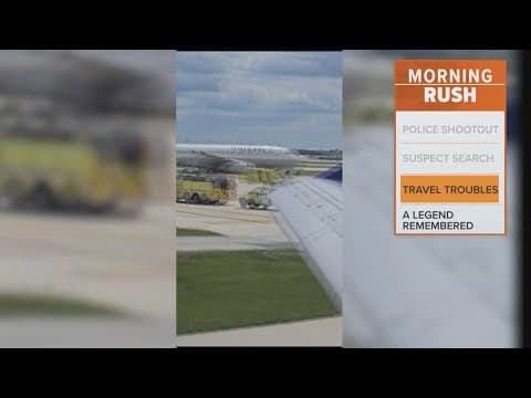 Engine catches fire on United plane before takeoff