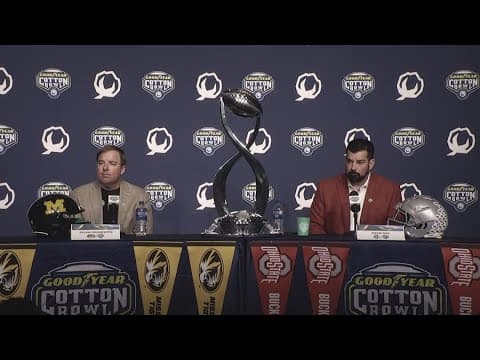Cotton Bowl press conference: Ohio State's Ryan Day, Missouri's Eliah Drinkwitz discuss matchup