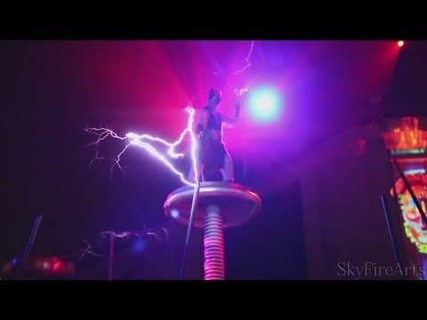 Dancing with a giant 'Tesla Coil' and throwing lightning bolts is electrifying | Zevely Zone