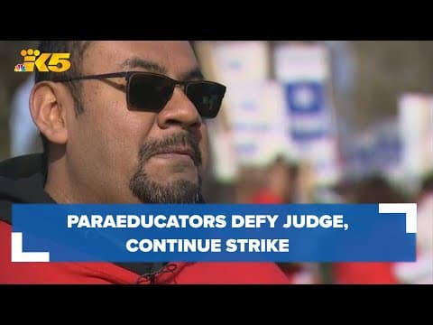 Port Angeles paraeducators defy judge, continue strike