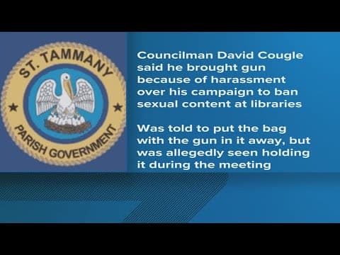 St. Tammany councilman brings gun to meeting