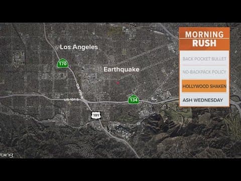 A 3.9 magnitude earthquake was reported in L.A. after the Oscars wrapped up