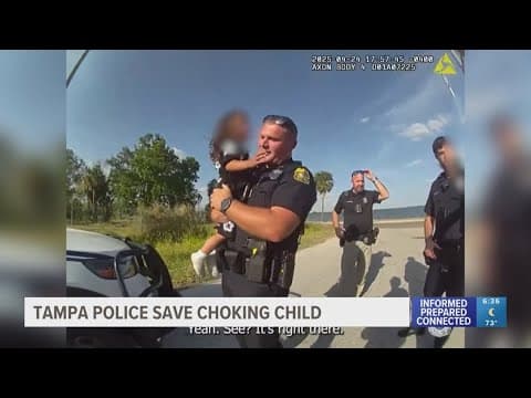 Tampa Police save choking child