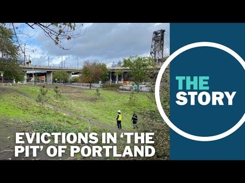 Homeless people forced out of large encampment known as ‘The Pit’ as security guards move in