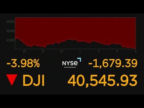 Stock market takes sharp dive after tariffs take effect