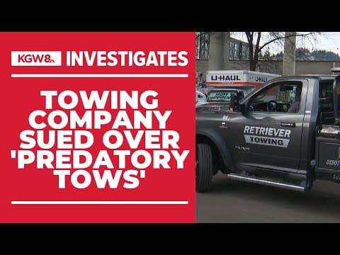 Oregon Attorney General files lawsuit against Retriever Towing for predatory tows