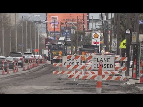 South Claiborne construction back after Super Bowl, businesses feel the impact