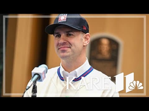 Joe Mauer officially inducted into the Baseball Hall of Fame