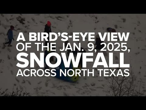 Bird's-eye view: A look at the aftermath of the Jan. 9, 2025, winter storm in North Texas
