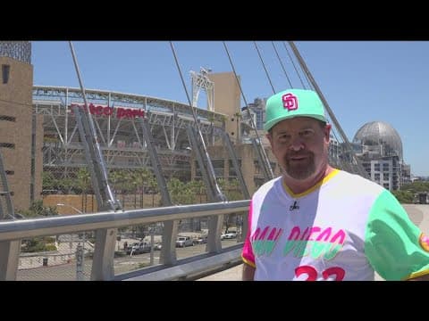 The San Diego Padres debut their new 'City Connect' jersey