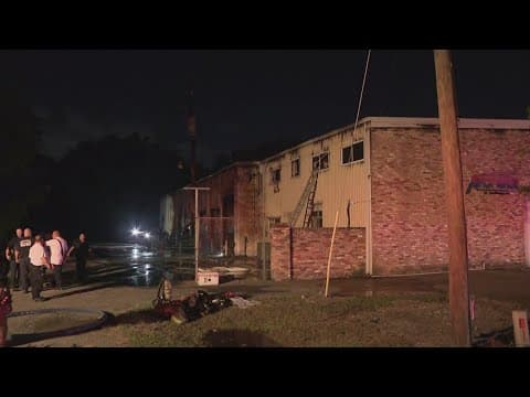 Pollution monitoring underway after Houston-area AC warehouse catches fire