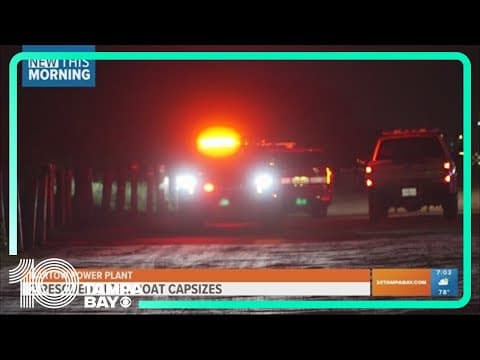 2 rescued after boat capsized in Bartow