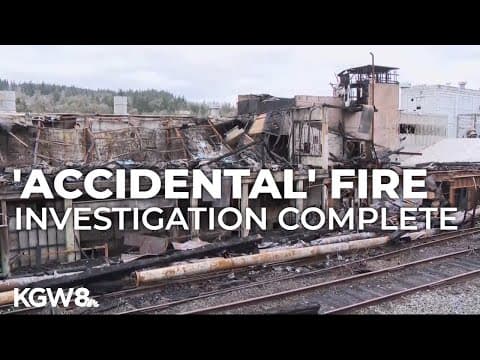 Cause of fire at old Blue Heron paper mill in Oregon City revealed