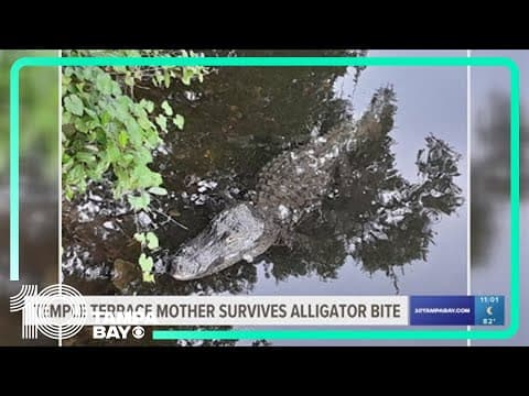 Temple Terrace mother survives alligator bite, says kids helped keep her alive