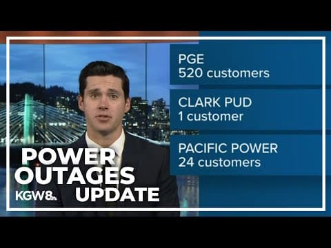 Over 500 Oregonians remain without power as of Sunday afternoon