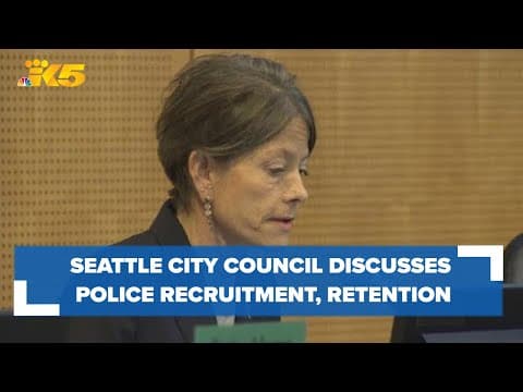 Seattle City Council committee discusses police recruitment, retention proposal