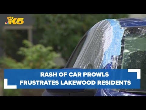 Rash of car prowls in Lakewood frustrates residents