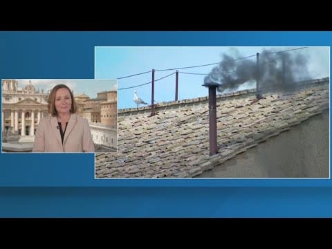 Conclave watch: Black smoke spotted pouring out of Sistine Chapel's chimney Thursday morning