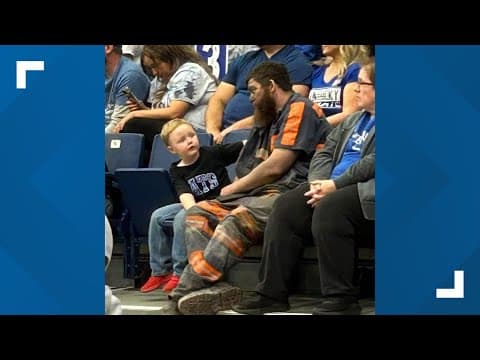 'Mind-blowing': Kentucky coal miner, son get VIP tickets to Wildcats game after viral photo