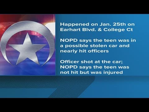 NOPD to release bodycam footage of shooting involving alleged teen car thief